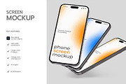 Smartphone Screen Mockup Collection, an iPhone Mockup by graphypix (Thumbnail 2 of 4)