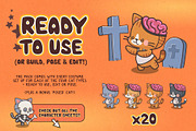 Cats in Costumes: Halloween Edition, an Illustration by Green Room Media (Thumbnail 5 of 27)