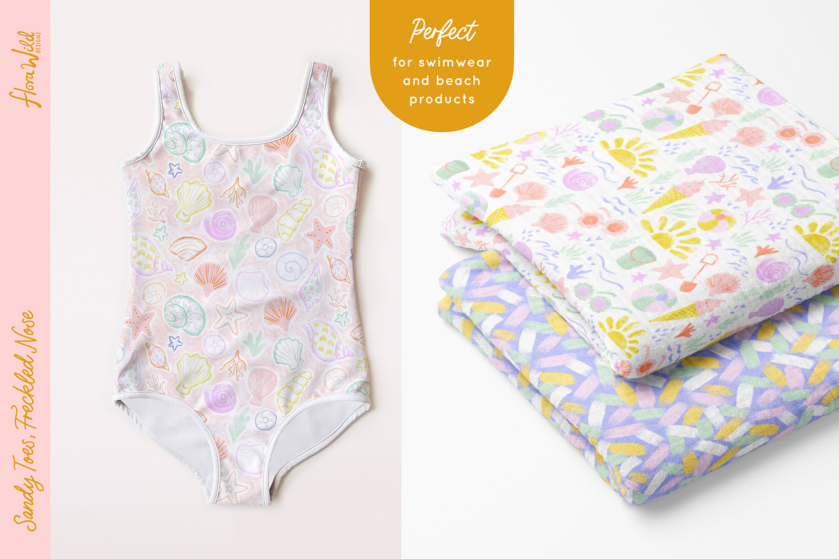 Seaside Inspired Pattern Collection, a Pattern Graphic by Flora Wild Designs (Photo 3 of 5)