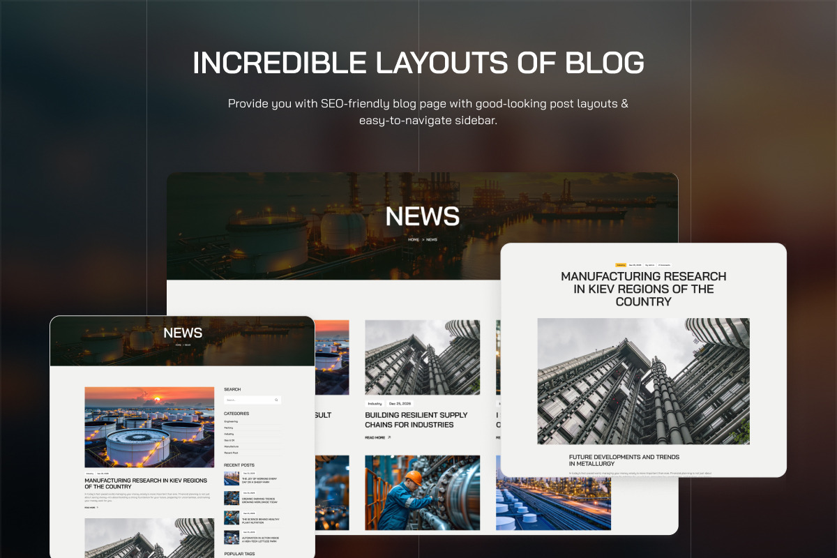 Instry – Industry & Factory Theme, a WordPress Template by Opal Wordpress Theme (Photo 7 of 7)