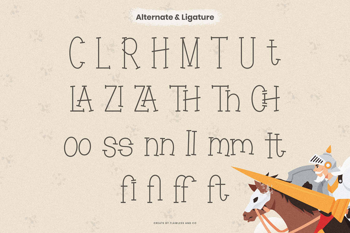 Zathura- Playful Display Font, a Font by Flawless And Co (Photo 9 of 10)