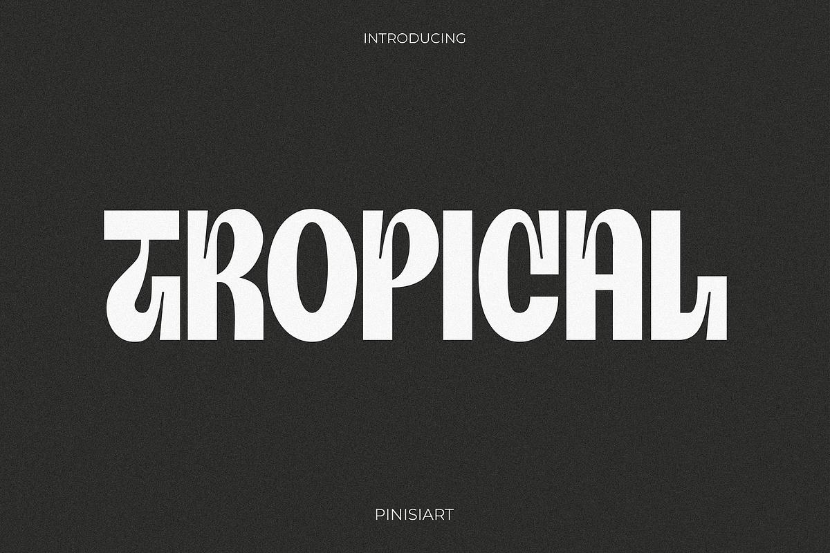 TROPICAL, a Font by Pinisi ART (Photo 1 of 10)