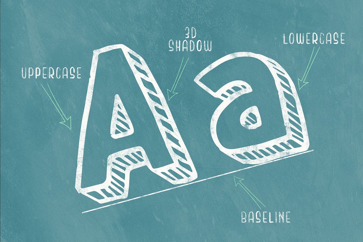 Chalk and Friend, a Font by alit design (Photo 4 of 18)