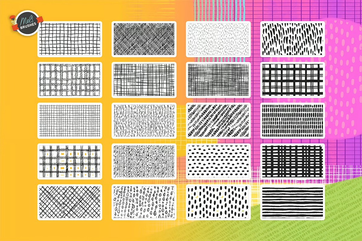 Lazy Lines Procreate Texture Pack, a Brush Add-On by Dimas Rizki Pratama (Photo 7 of 8)