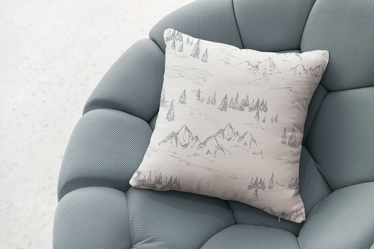Sketched Mountains, a Pattern Graphic by MalyskaStudio (Photo 9 of 14)
