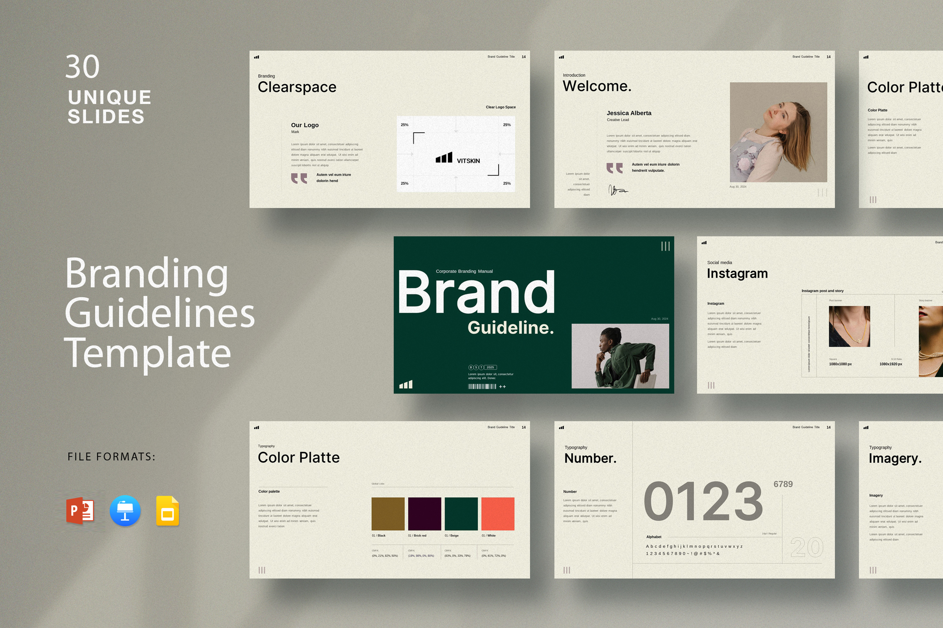 Brand Guidelines Powerpoint by DreamLab  Creative Market