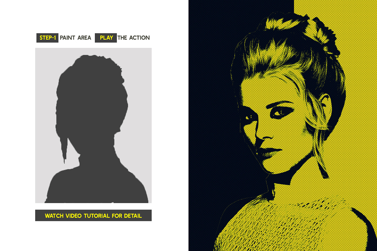 Vectograph Photoshop Action, an Action Add-On by Effect-Hub (Photo 2 of 17)