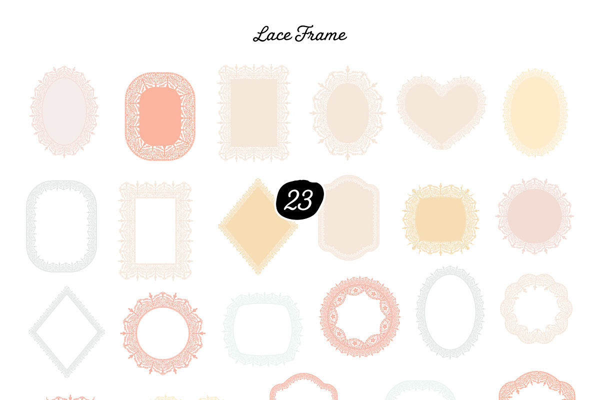 300+ Whimsical Background and Frames, an Object Graphic by Jiwstudio (Photo 13 of 20)