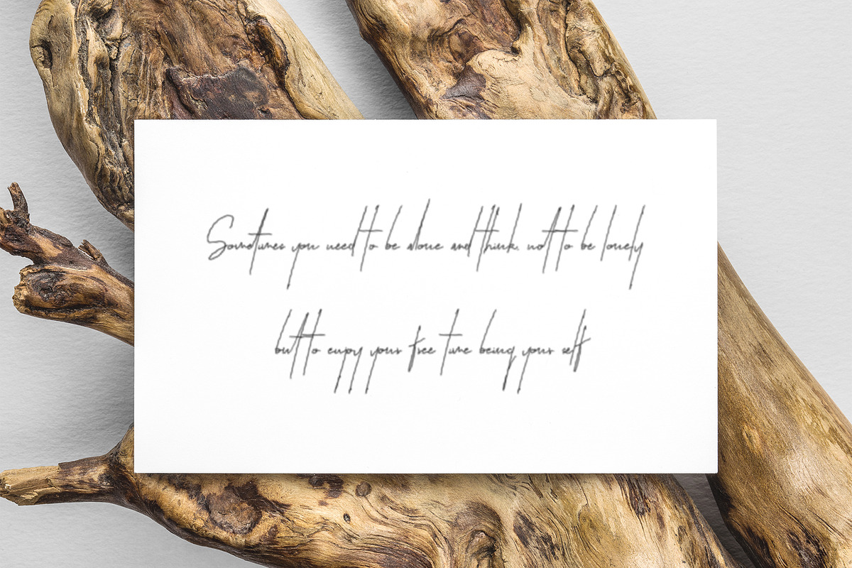 Ruttin Signature Font preview 4