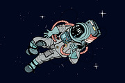 Astronaut in space + patterns, a Technology Illustration by Good Studio (Thumbnail 1 of 8)