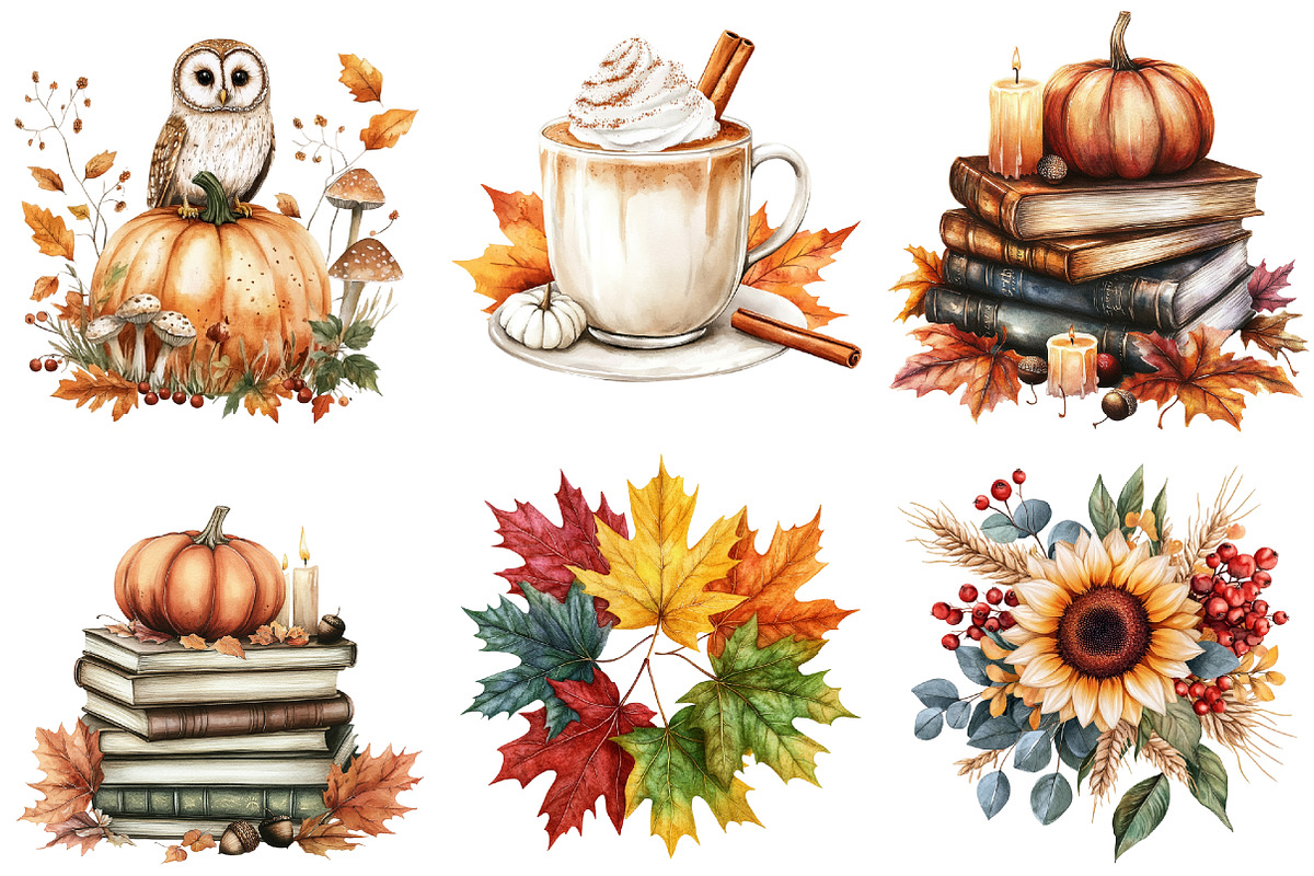 Autumn Collection Sublimation, a Seasonal Illustration by CitraGraphics (Photo 5 of 6)