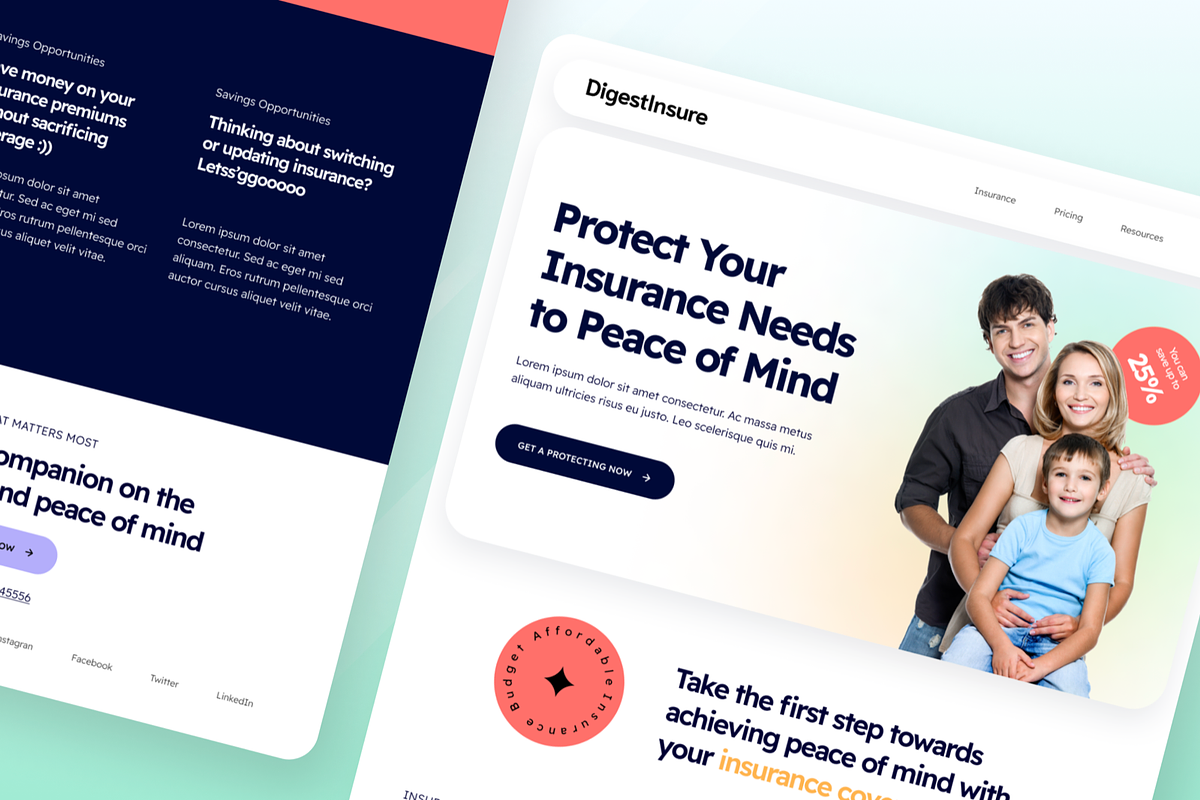 Insurance Email Newsletter, a Templates & Theme by SquidPixey (Photo 4 of 6)
