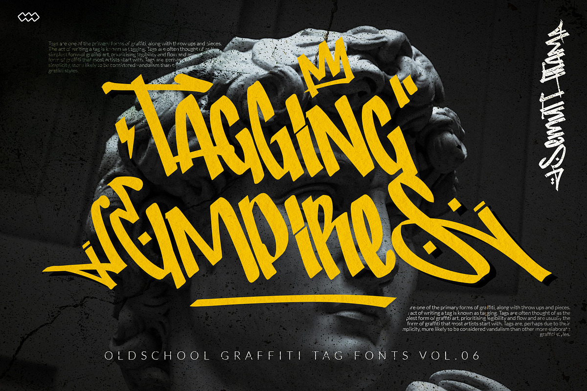 Tagging Empires - Graffiti Tag Font, a Blackletter Font by SemutHitam Creative (Photo 1 of 13)