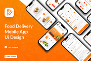Food Delivery mobile app ui kit, an App Template by Shoppie (Thumbnail 1 of 5)