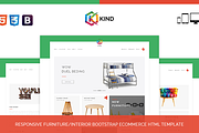 Kind - Furniture HTML Template, a Shopify Template by ThemeTidy Shopify Agency (Thumbnail 1 of 2)