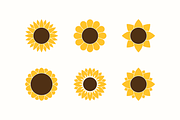 Sunflower Logo Templates & Cliparts, an Object Graphic by P.F. Creative Lab (Thumbnail 5 of 7)