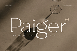 Paiger - Modern Luxury Serif