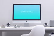 Minimal iMac Mockup, a Mac Mockup by Designrepos (Thumbnail 1 of 3)