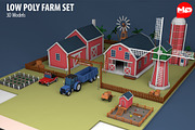 Low Poly Farm Set, an Architecture 3D Model by multimedia4ds (Thumbnail 4 of 10)