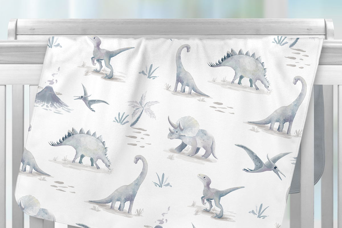 Dinosaurs Neutral Pattern, a Pattern Graphic by Lady Bruniere Design (Photo 13 of 17)