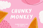 Chunky Monkey | Handwritten Font, a Font by Faber Co. (Thumbnail 1 of 6)