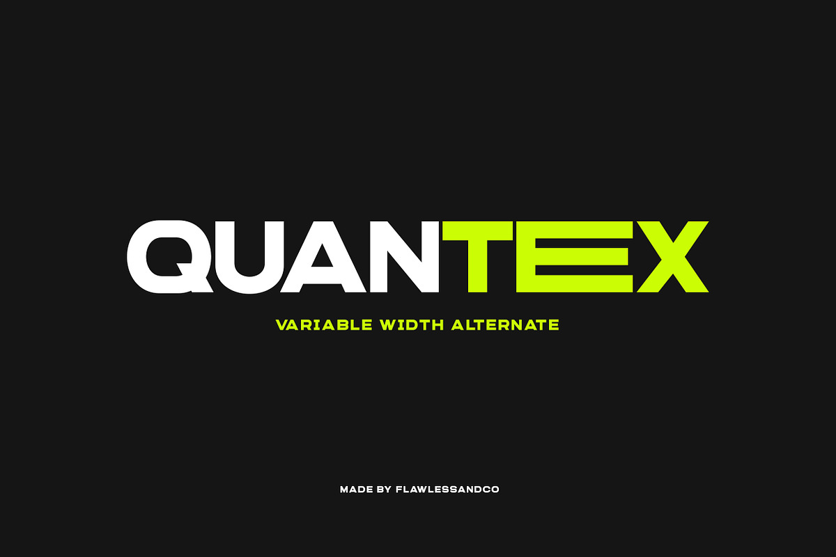 Quantex - Futuristic Font, a Sans Serif Font by Flawless And Co (Photo 1 of 10)