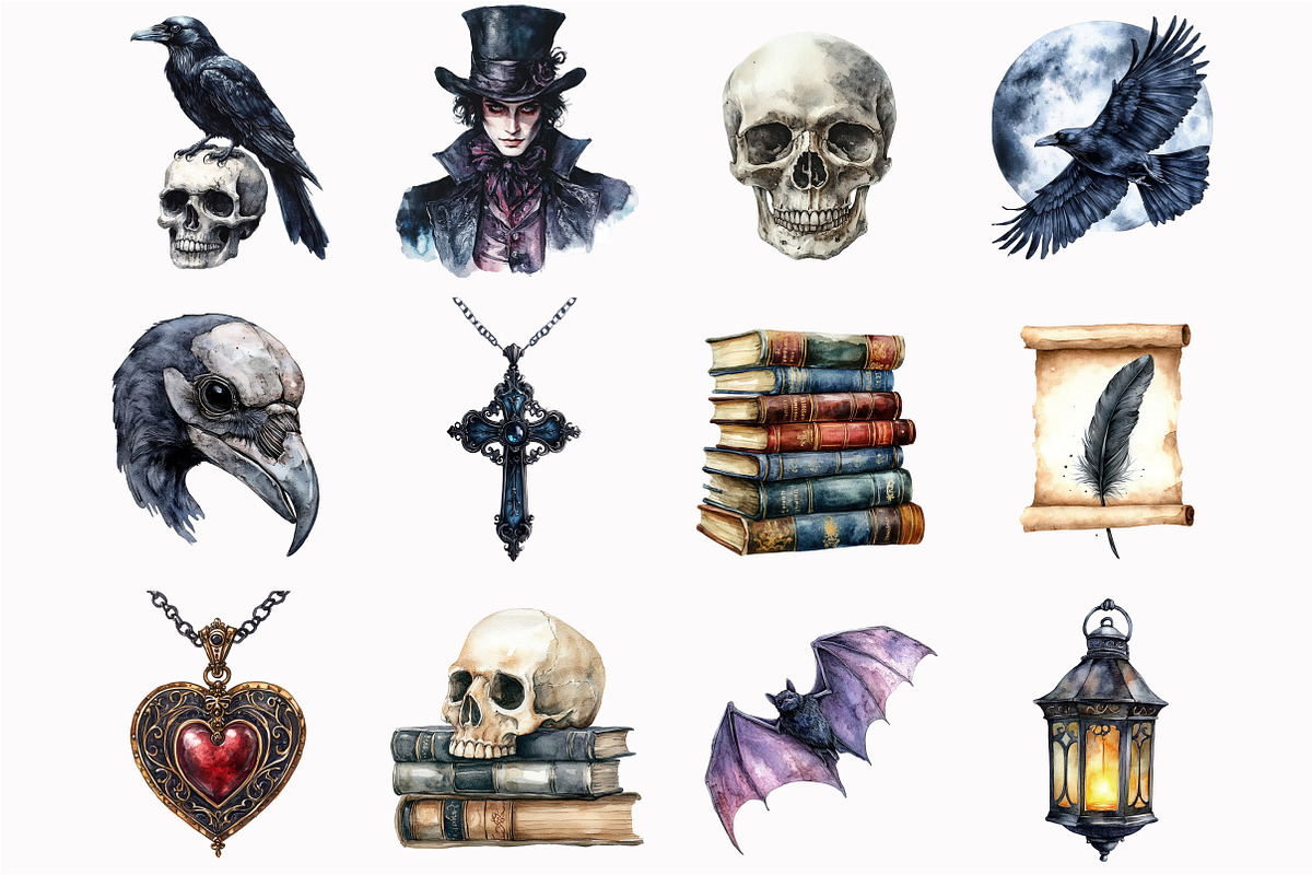 Gothic Halloween Victorian, an Illustration by Design Market (Photo 4 of 5)