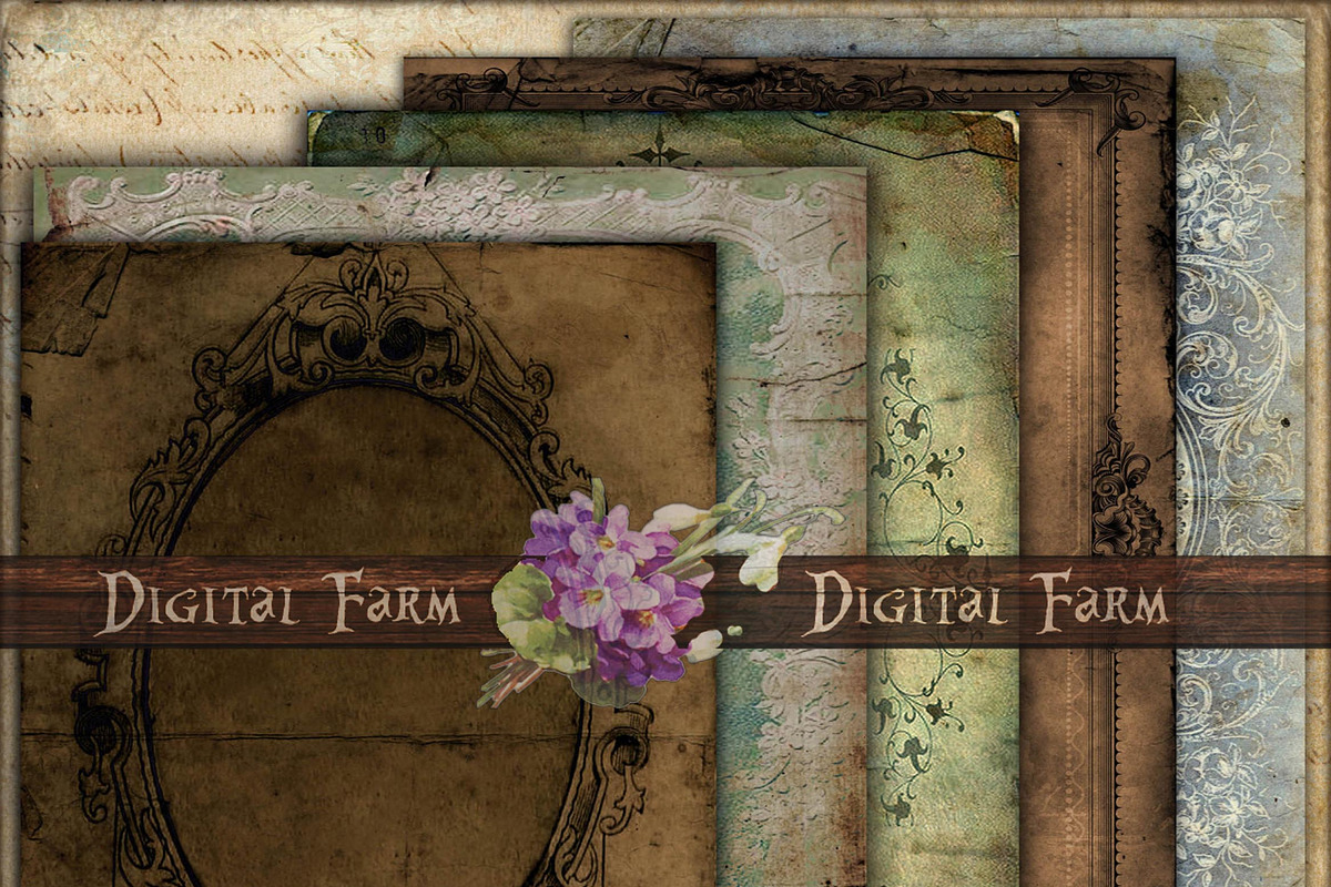 Antique old paper, vintage paper set, a Texture Graphic by DidiArtWorld (Photo 1 of 4)