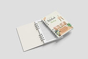 Modern Notebook Mockup, a Books & Magazine Mockup by Indah (Thumbnail 2 of 6)