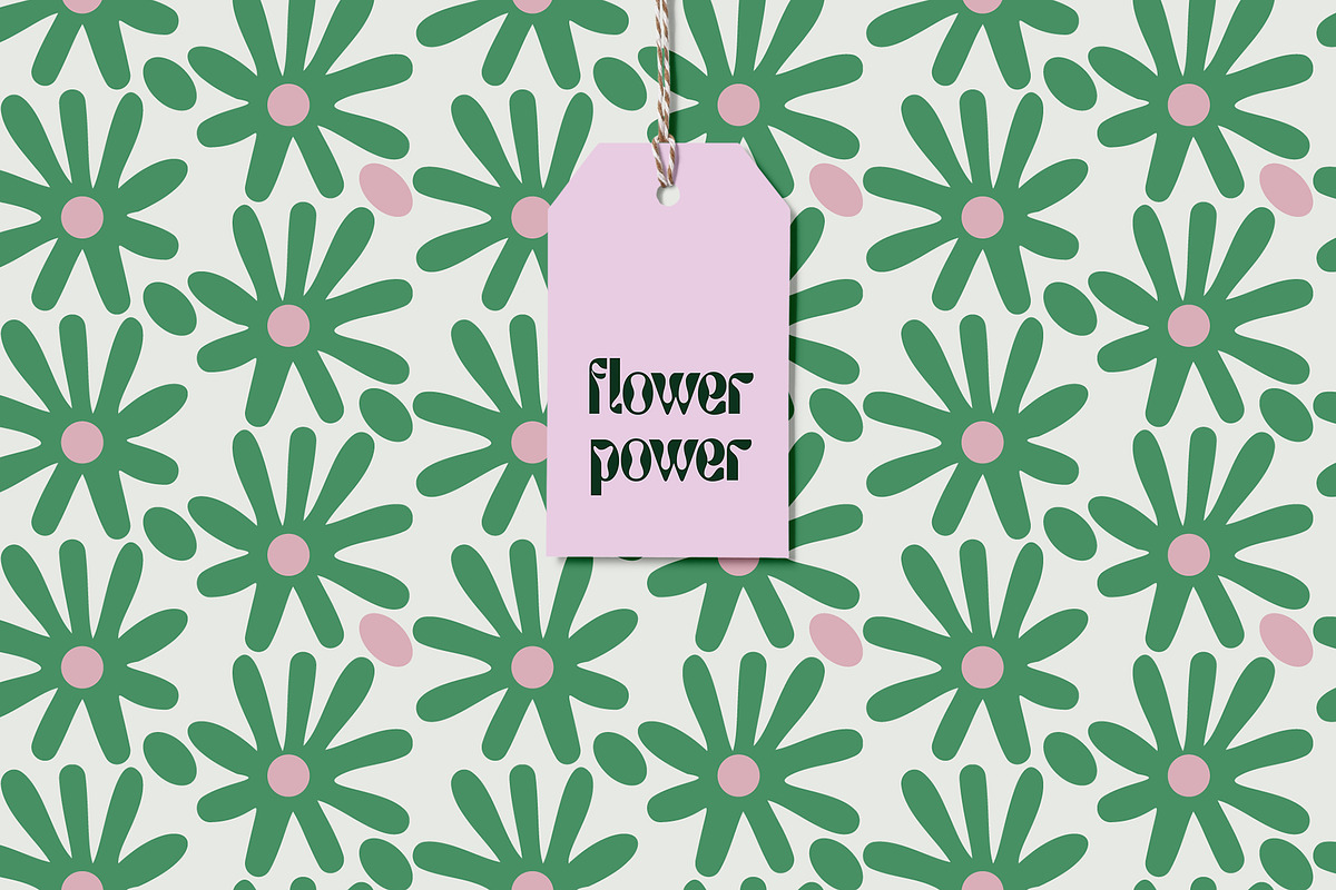 Flower Power Retro Pattern Set, a Pattern Graphic by Emma Make (Photo 6 of 12)