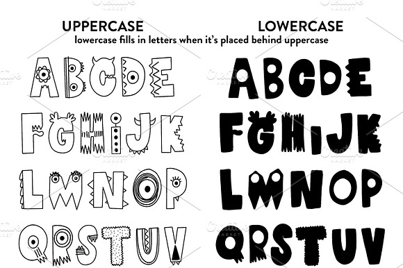 Monster | Hand Drawn Font preview 5