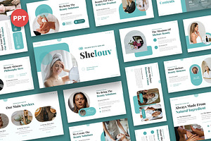 Shelouv - Beauty Skincare Powerpoint, a Presentation Template by Fit-tee