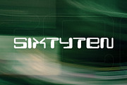 Sixtyten | Future Display Typeface, a Sans Serif Font by wendyleftmealone (Thumbnail 1 of 6)
