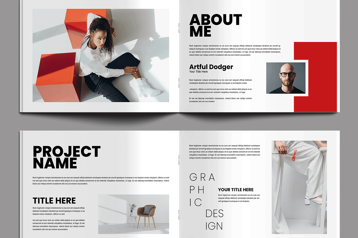 Graphic Designer Portfolio Magazine, a Magazine Template by MightyDesign (Photo 3 of 8)