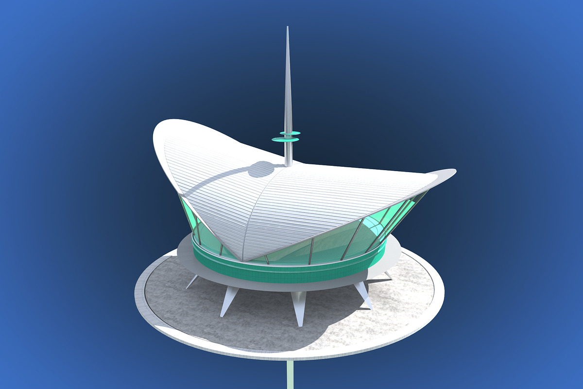 Futuristic Architecture Skyscraper #, an Architecture 3D Model by Daniel Mikulik (Photo 2 of 14)