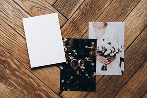 Wedding Announcement Card Mockup