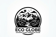 60 Eco Globe Landscape Silhouette, a Technology Illustration by Amazin_art (Thumbnail 28 of 29)