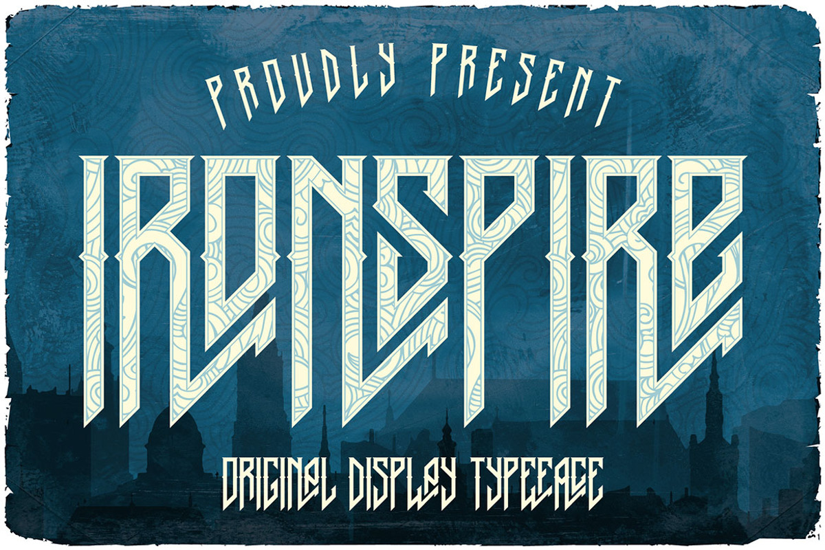 Ironspire - Blackletter Layered Font, a Blackletter Font by JumboDesign (Photo 1 of 5)