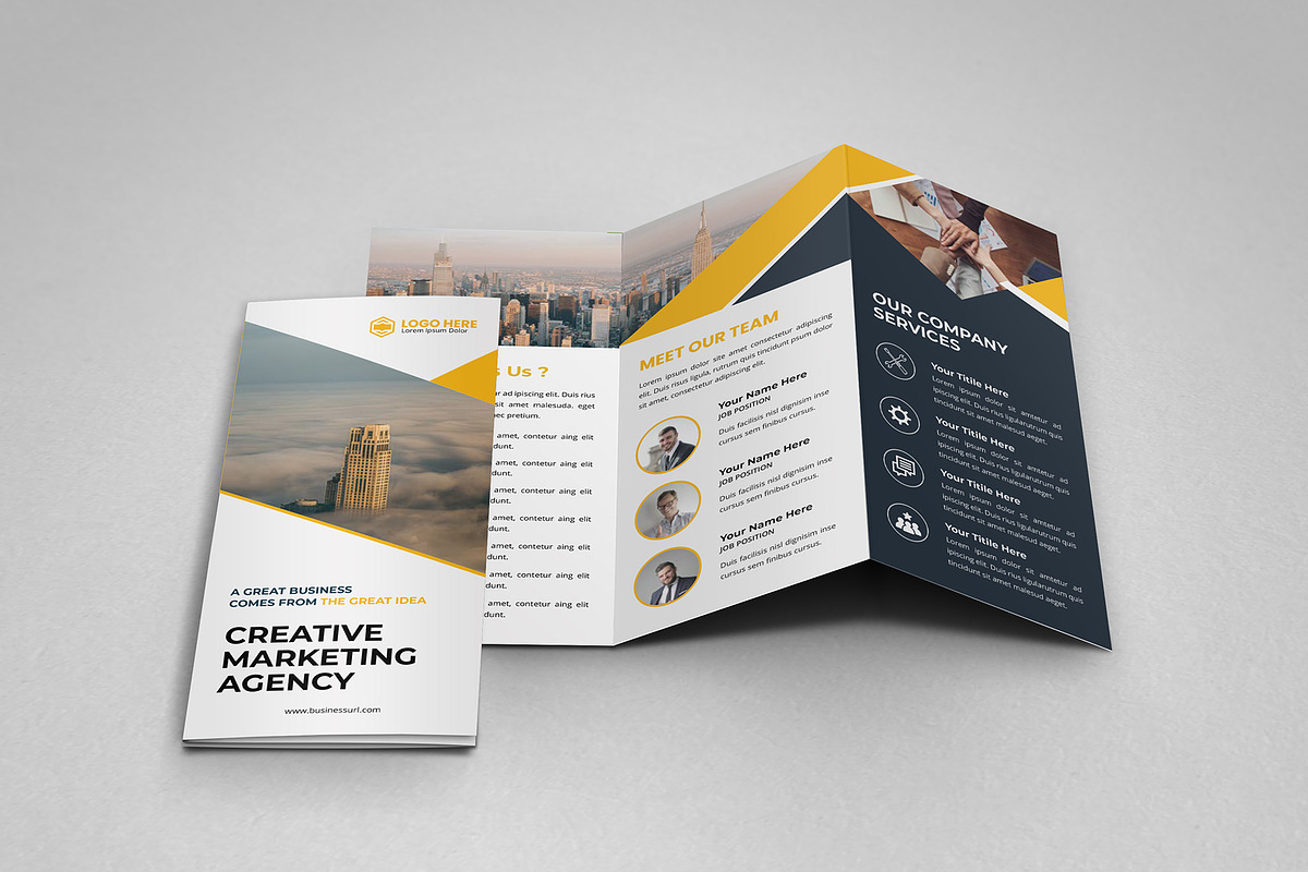 Corporate Trifold Brochure v5, a Brochure Template by SamiSimply7 (Photo 1 of 5)