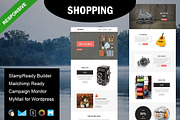 SHOPPING - Responsive Email Template, an Email Template by FourDinos (Thumbnail 1 of 3)