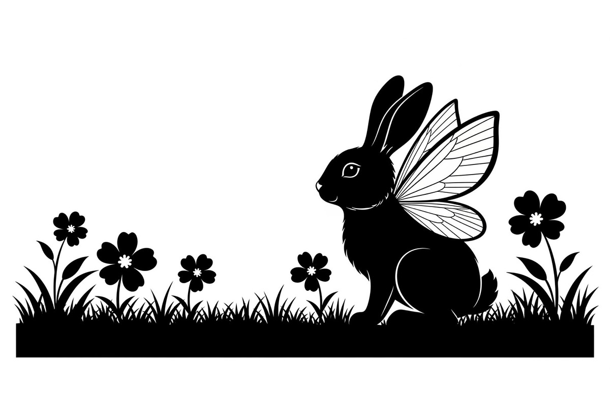 Garden Bunny Silhouette Bundle, an Illustration by jahid234 (Photo 5 of 48)