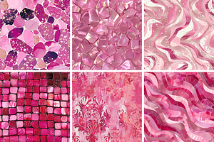 Pink Shimmers Seamless Patterns