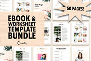 eBook & Worksheet 50 Pages Templates, a Templates & Theme by The Pigeon Letters (Thumbnail 1 of 9)