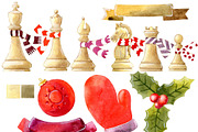 Winter chess set, an Illustration by fiolika (Thumbnail 2 of 5)