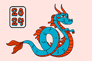 Cartoon Dragons, an Illustration by Bizarre Factory (Thumbnail 2 of 13)