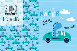 2 dinosaur vectors