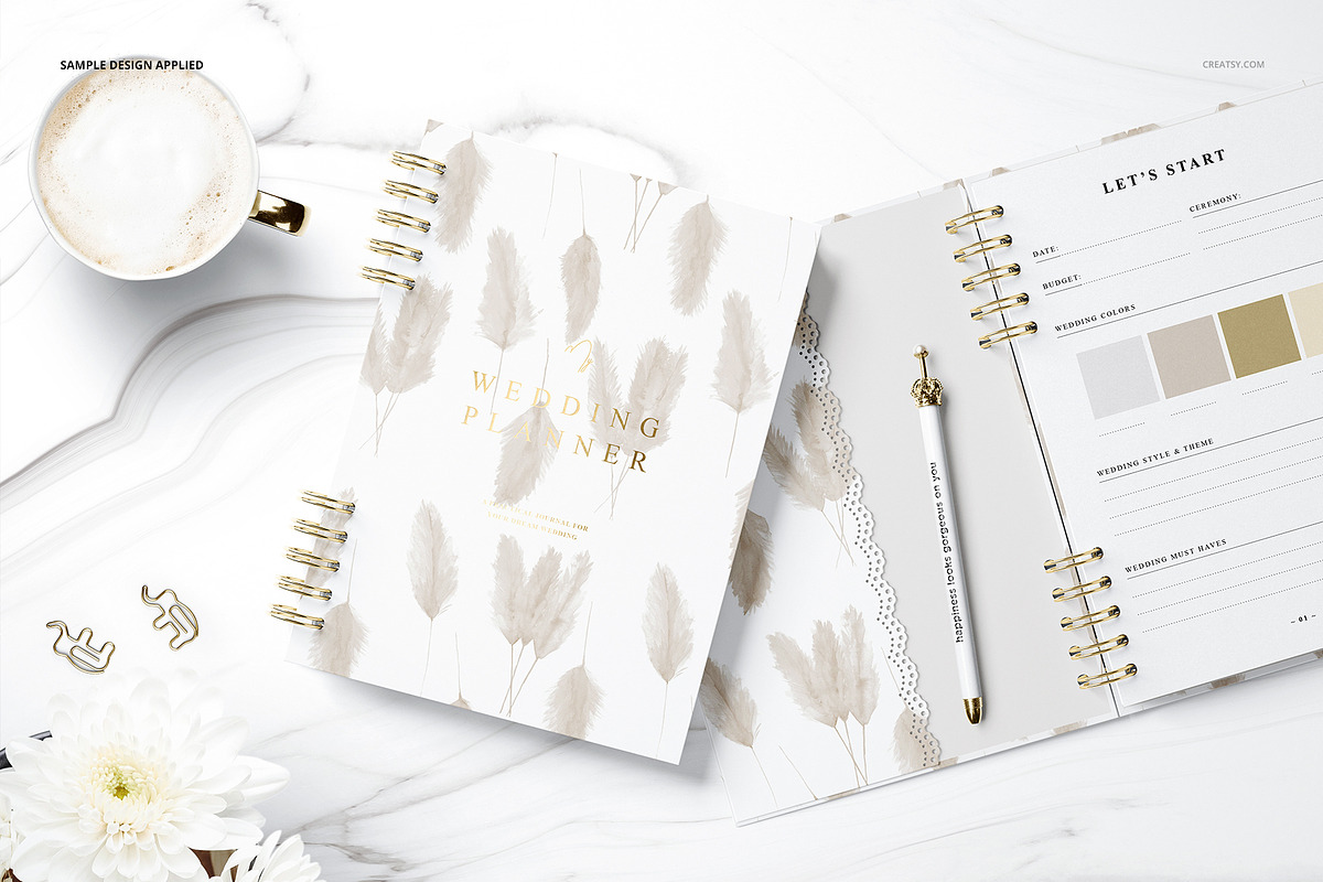 Planner Mockup Set 02, a Books & Magazine Mockup by creatsy5 (Photo 11 of 15)