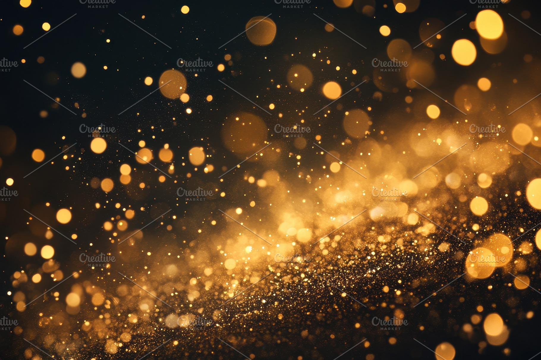 Christmas themed golden light, a Photo by Pavel_design