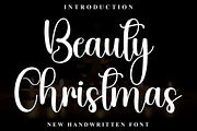 Beauty Christmas, a Handwritten Font by FreshTypeINK (Thumbnail 1 of 8)