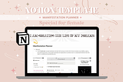 Manifestation Notion Template, a Templates & Theme by bellaROSEworkshop (Thumbnail 1 of 10)
